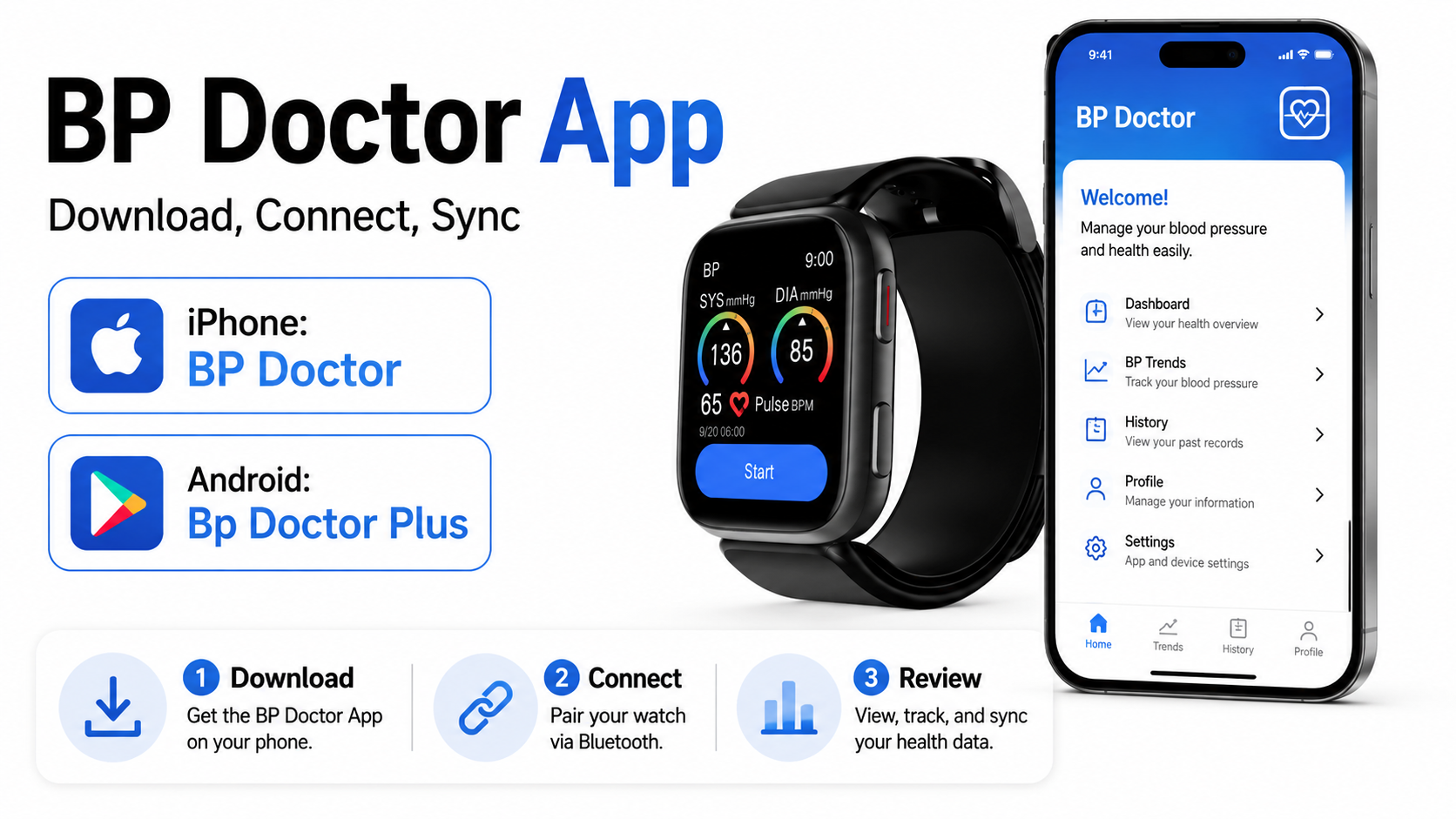 How to Download and Use the BP Doctor App