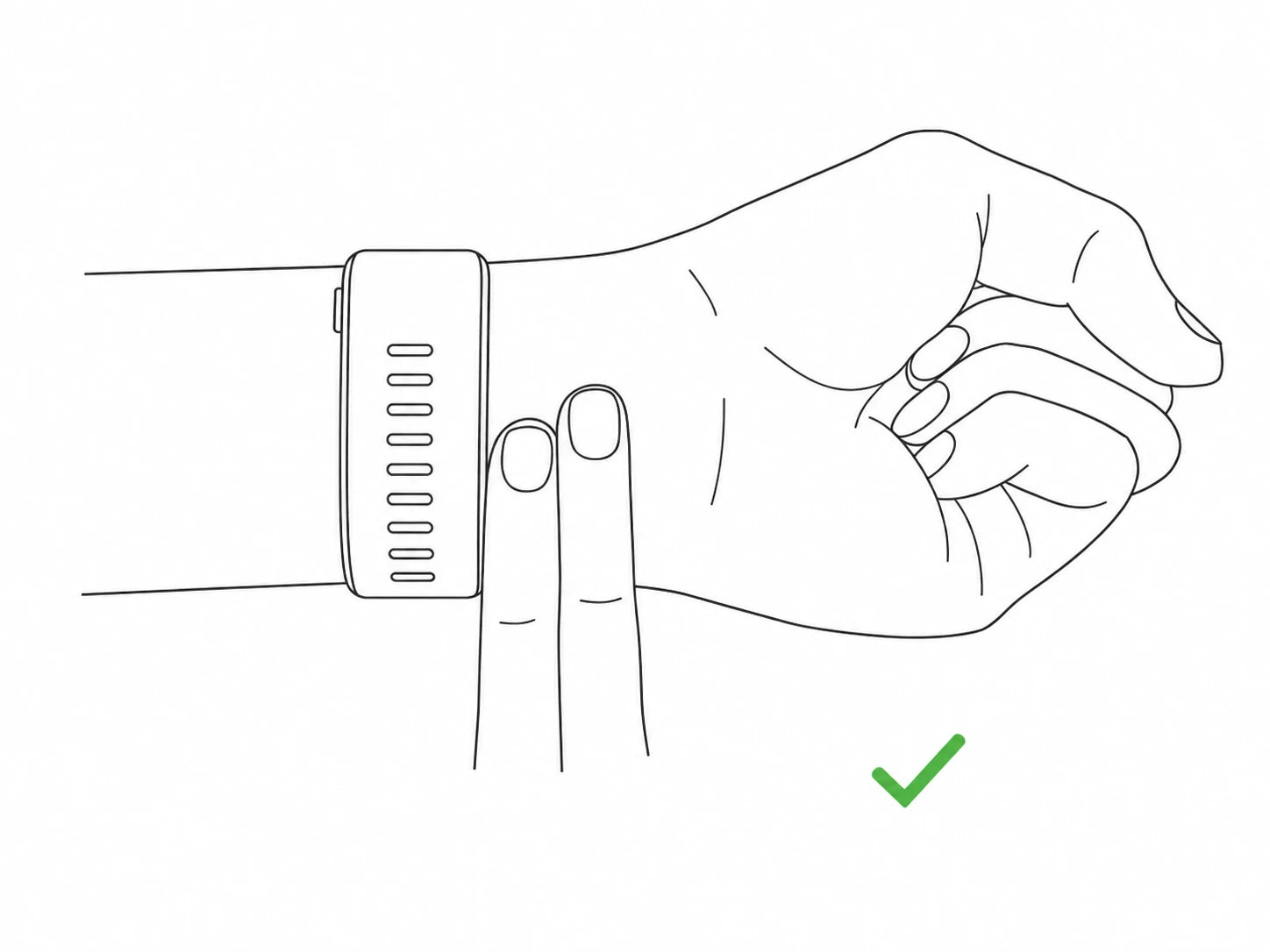 Correct BP Doctor Fit/Med fit on a 14 to 20 cm wrist
