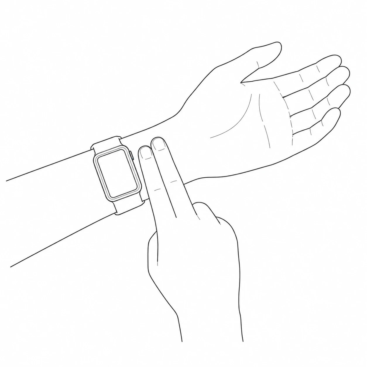 Correct wrist placement for YHE BP Doctor Fit/Med blood pressure measurement