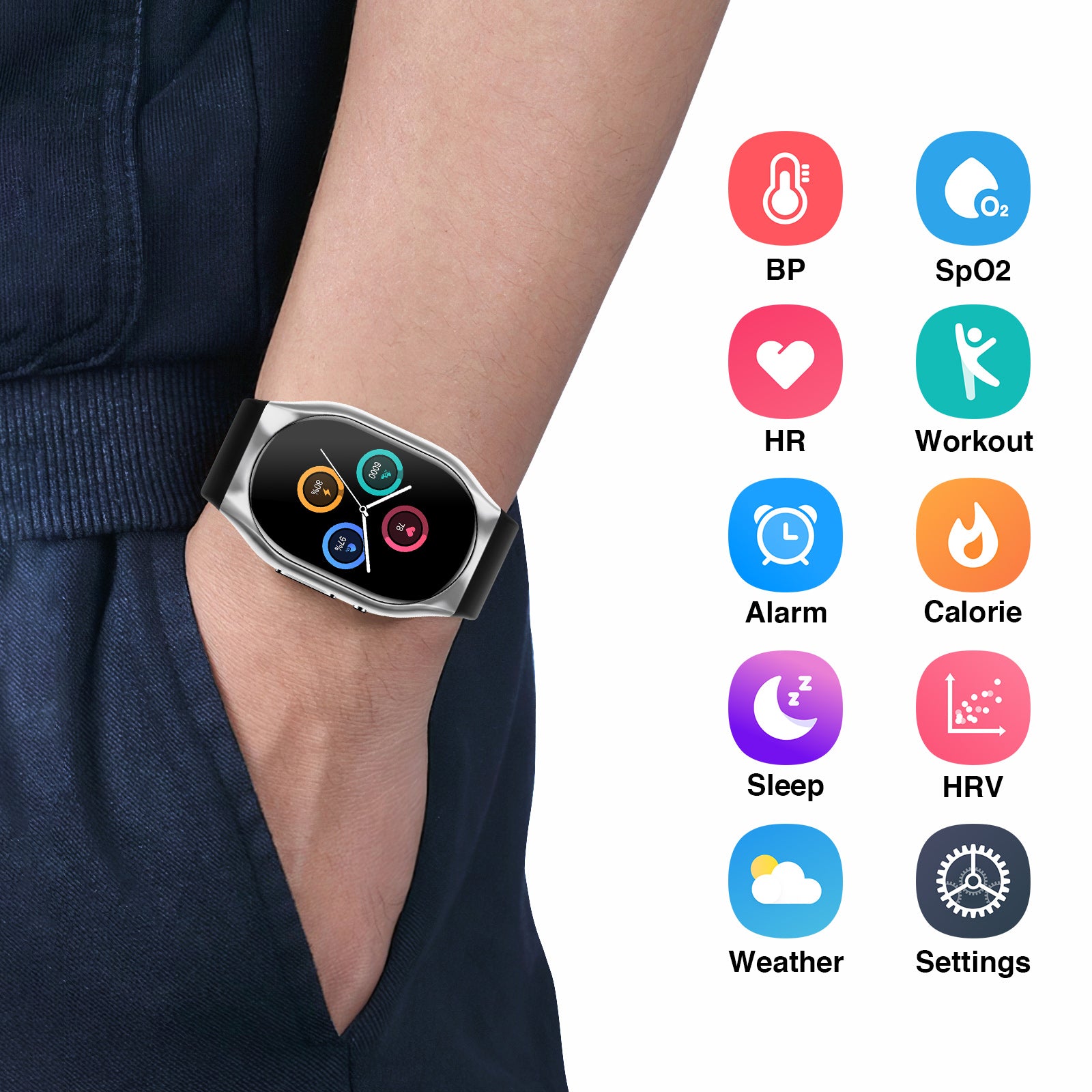 YHE® BP Doctor Pro All in One Blood Pressure Smartwatch