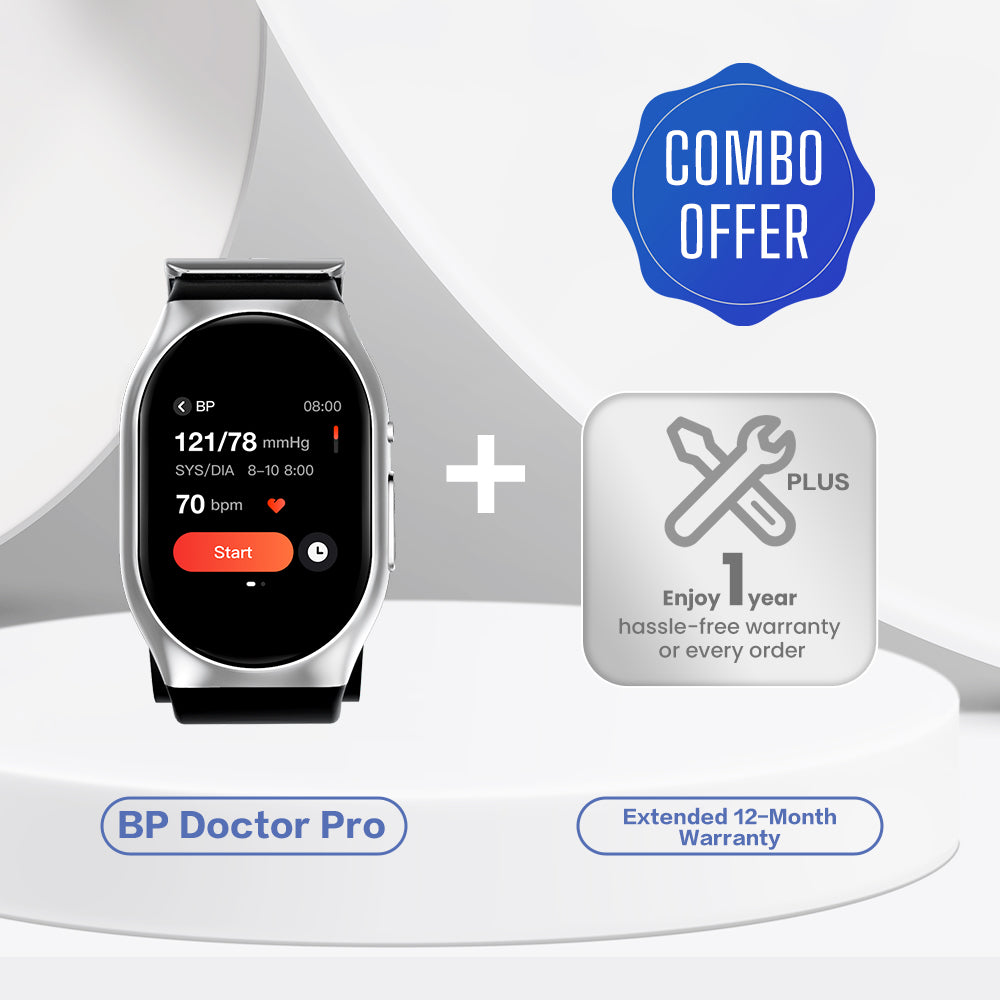 YHE BP Doctor Pro Smart Watch with Blood Pressure Cuff 