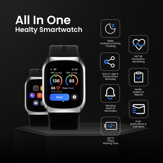 YHE® BP Doctor Med Blood Pressure Health Smartwatch