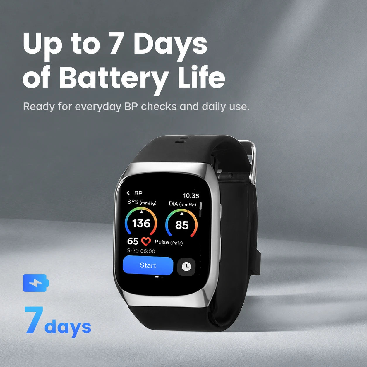 YHE BP Doctor Med smartwatch with up to 7 days of battery life