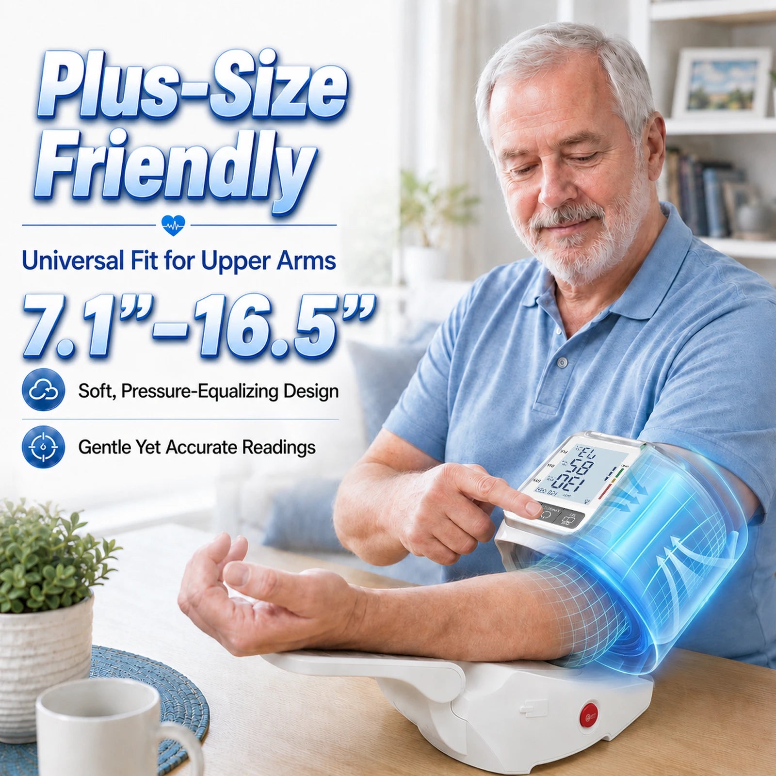 YHE BP Home Automatic Upper Arm Blood Pressure Monitor