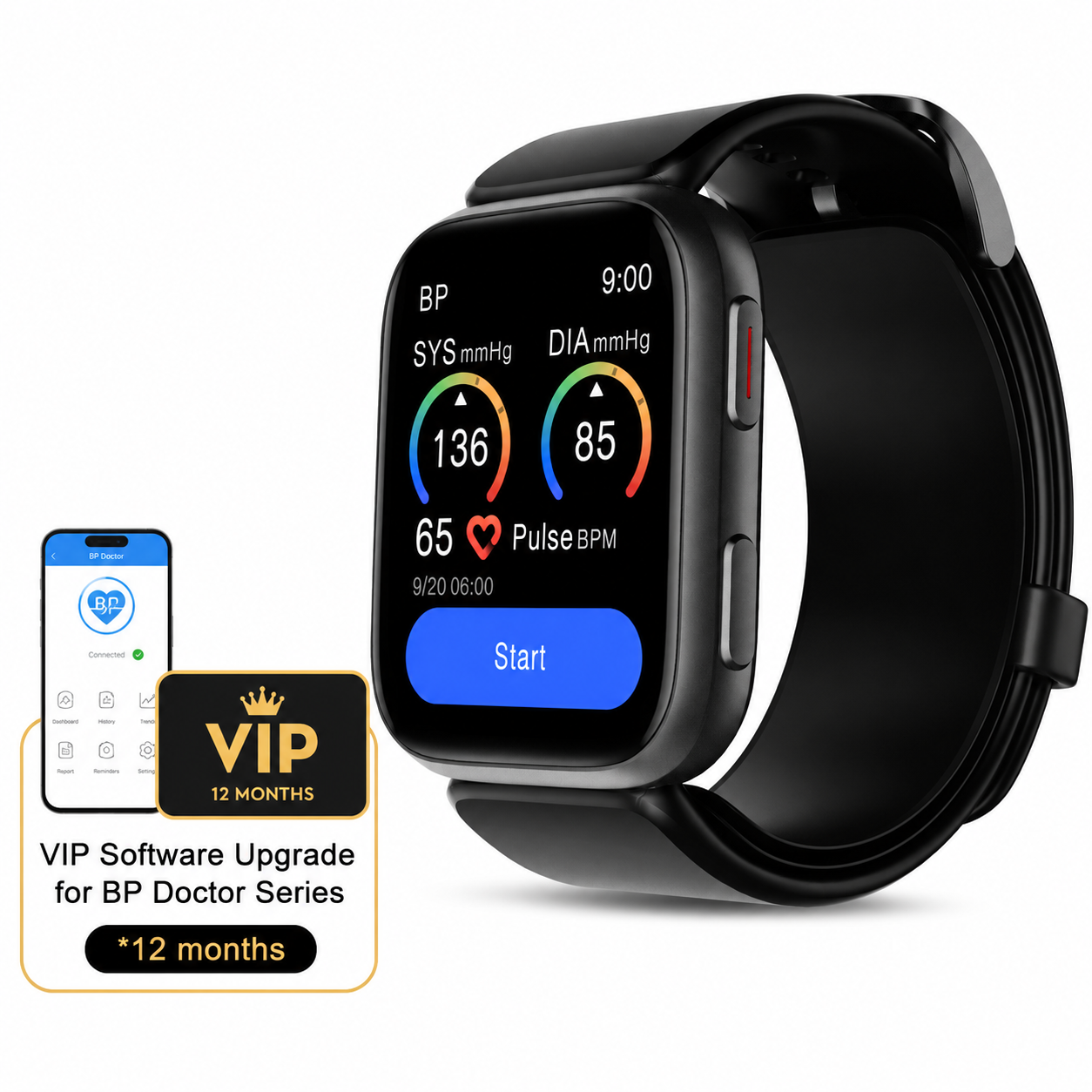 YHE BP Doctor Fit With 12-Month Premium App Upgrade