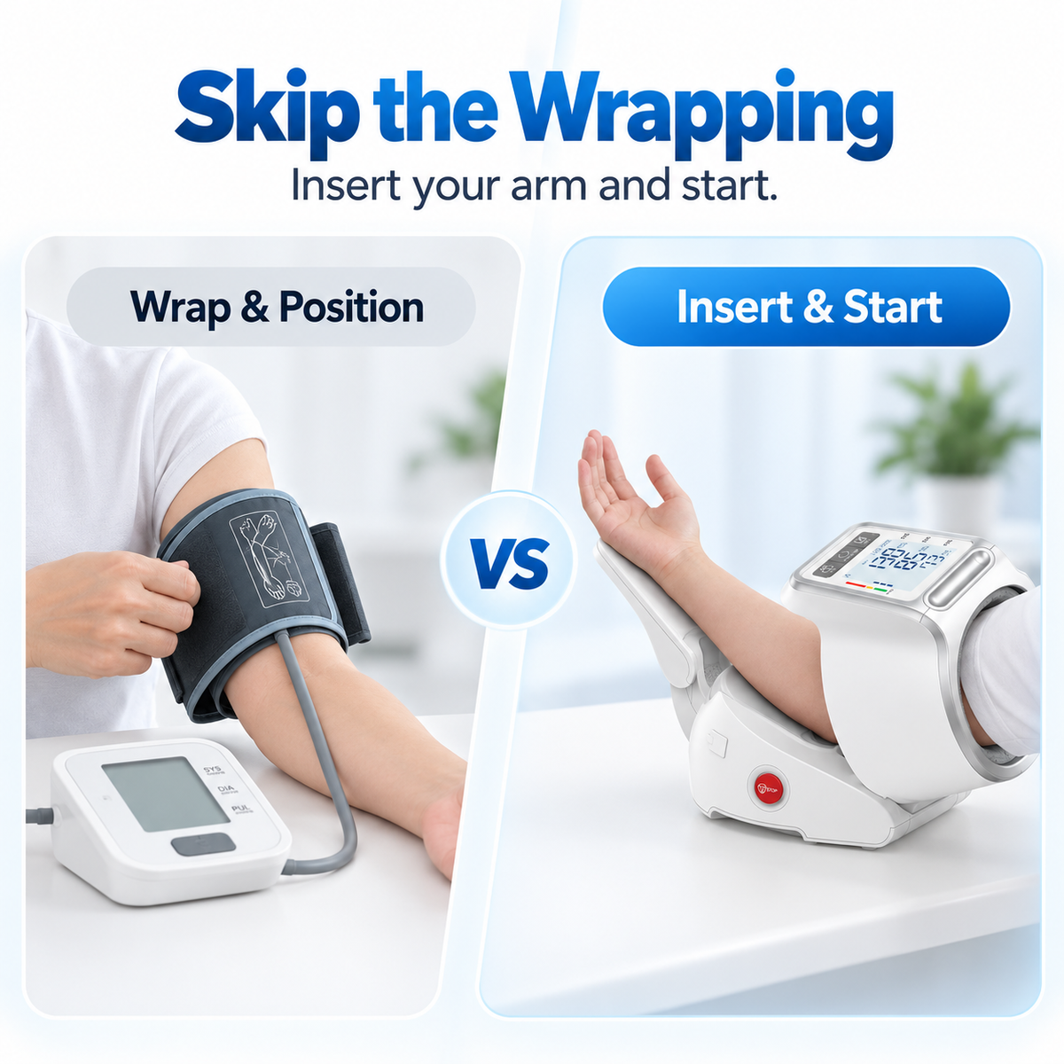 YHE BP Home Automatic Upper Arm Blood Pressure Monitor