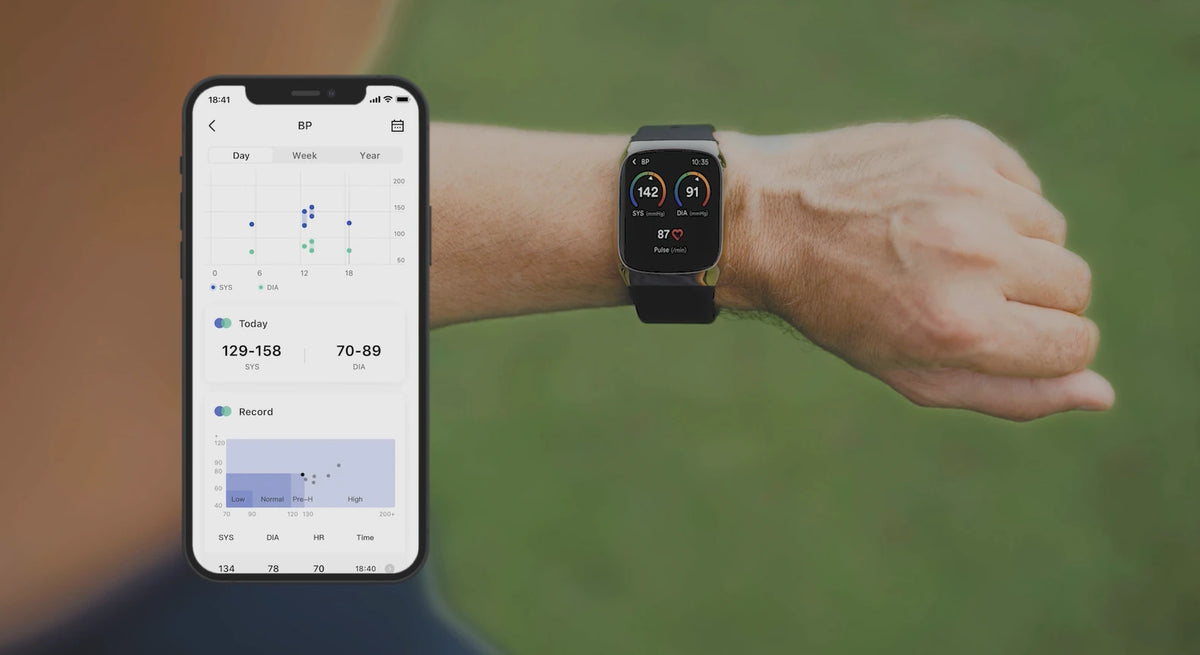 YHE BP Doctor Med syncing blood pressure measurement records with the BP Doctor App
